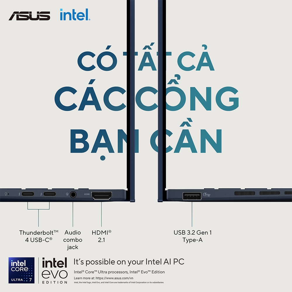 Laptop Asus Zenbook 14 UX3405CA-PZ187WS (16GB | 512GB | Intel Arc | 14 inch 3K OLED | Win 11 | Office | Xanh | Pen)