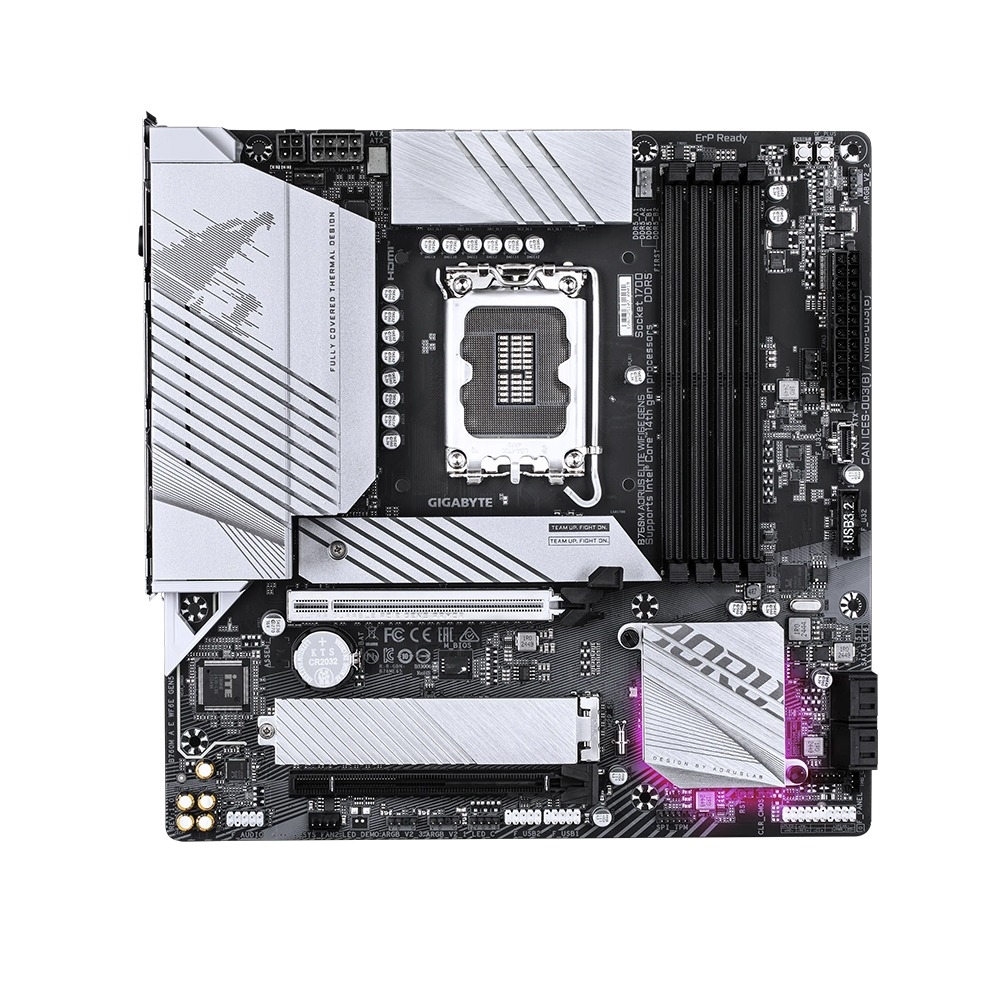 Mainboard Gigabyte B760M AORUS ELITE WIFI6E DDR4 GEN5 (Intel B760, LGA1700, DDR4, PCIe 5.0, Wi-Fi 6E, Micro ATX) - B760M A E WF6E D4 G5