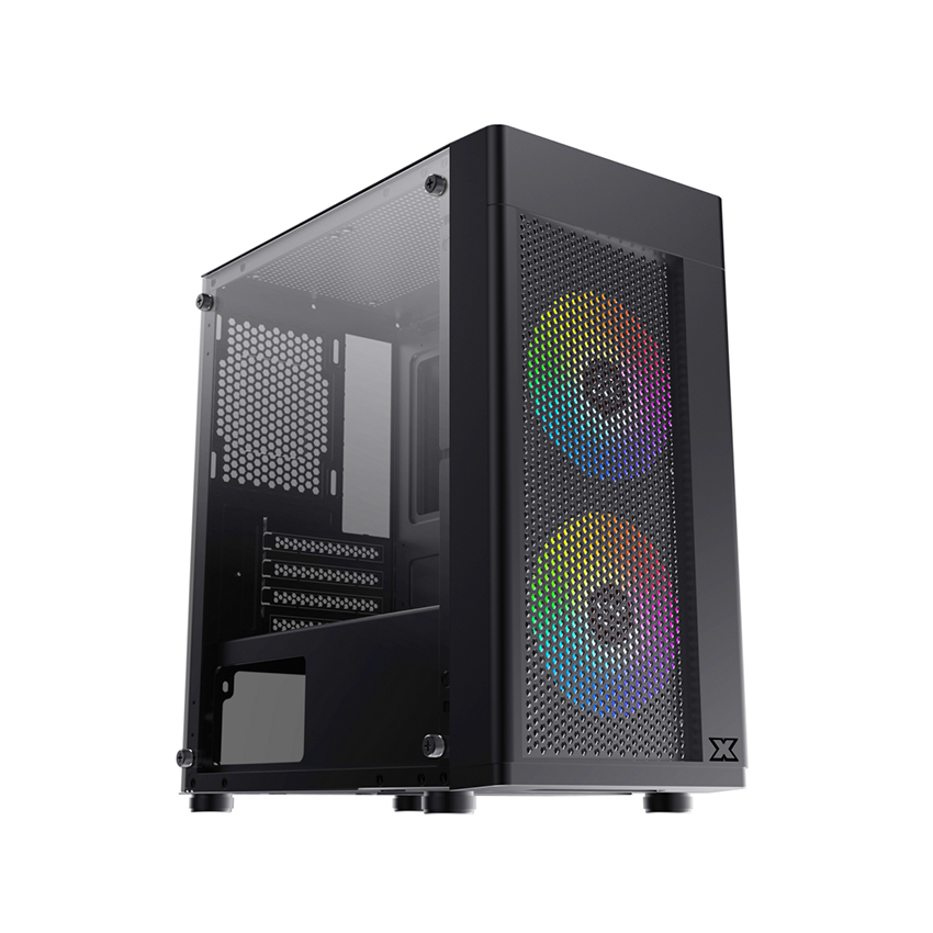 Vỏ Case Xigmatek  AERO 2F EN46591  ( Mini Tower/Màu Đen) - 2 FAN LED
