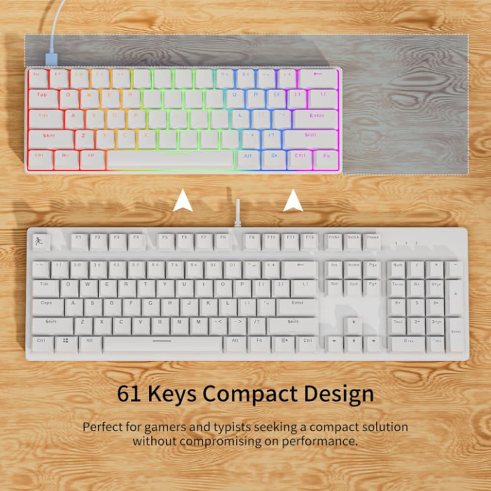 Bàn Phím Cơ Gaming Newmen GM611 (Red Switch/USB Wired)