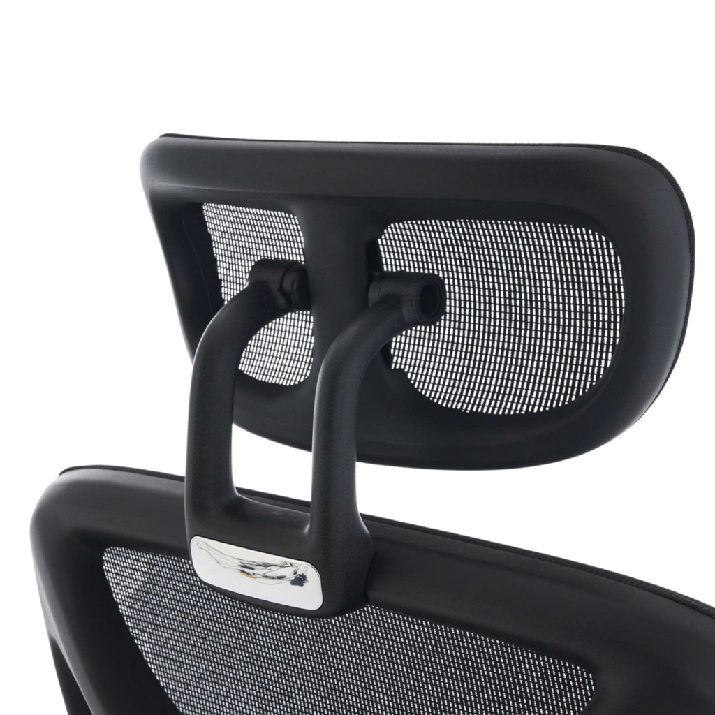 Ghế công thái học EDRA EEC229 (Full lưới, kê tay 3D, ngả 135°, đen)