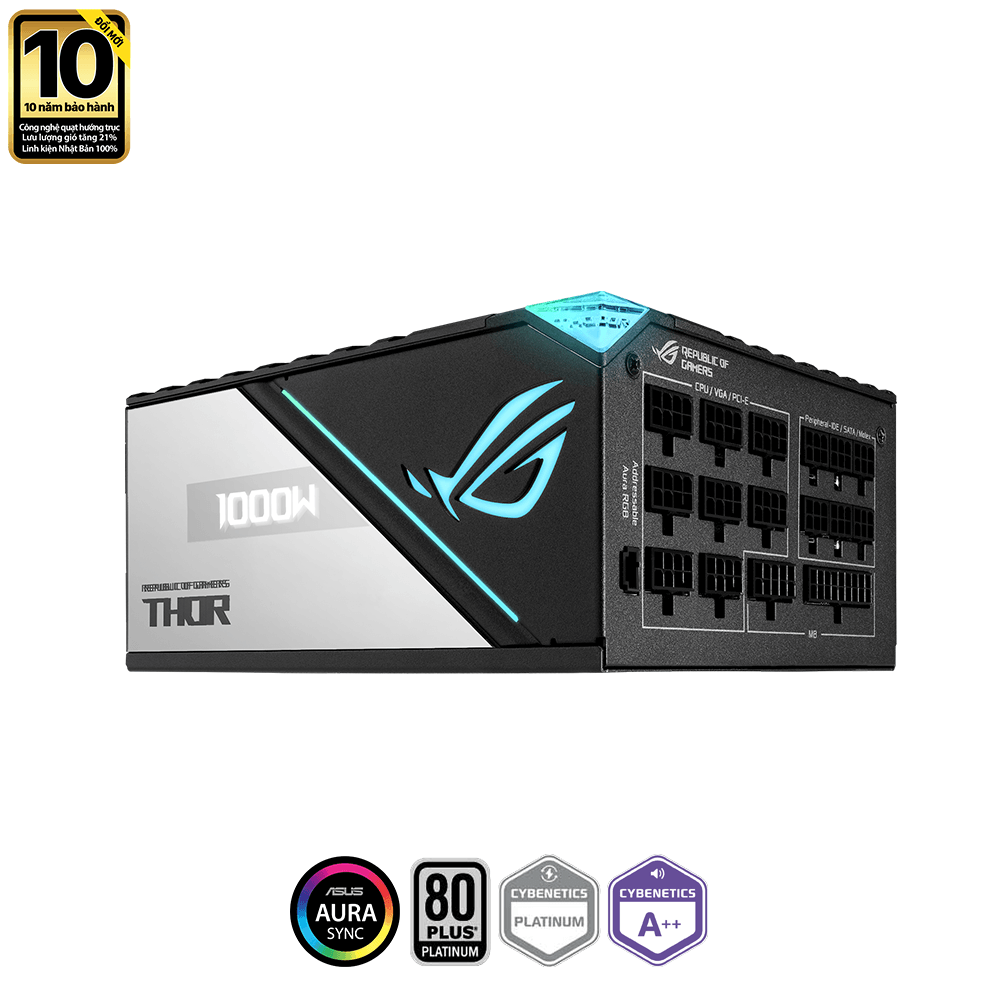 Nguồn máy tính ASUS ROG THOR 1000P2 GAMING 1000W PLATINUM ROG-THOR-1000P2-GAMING