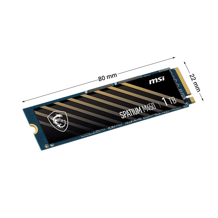 MSI SPATIUM M450 PCIe 4.0 NVMe M.2 1TB (3600/3000)