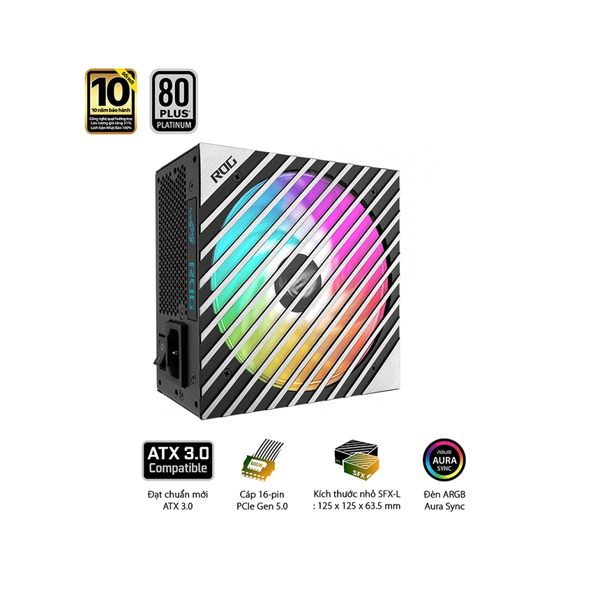 Nguồn Máy Tính Mini SFX-L Asus ROG LOKI 1000P 1000w Platinum ( ATX 3.0 - Pcie 5.0 - Full Modular)