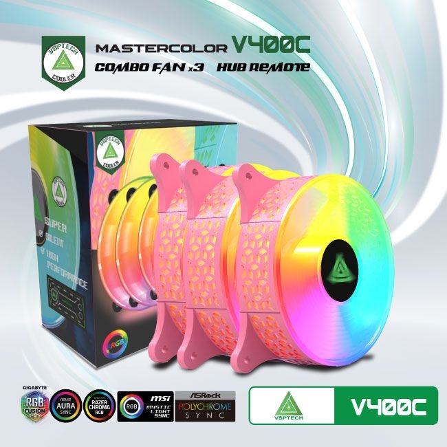 Bộ Kit 3 Fan V400C LED ARGB