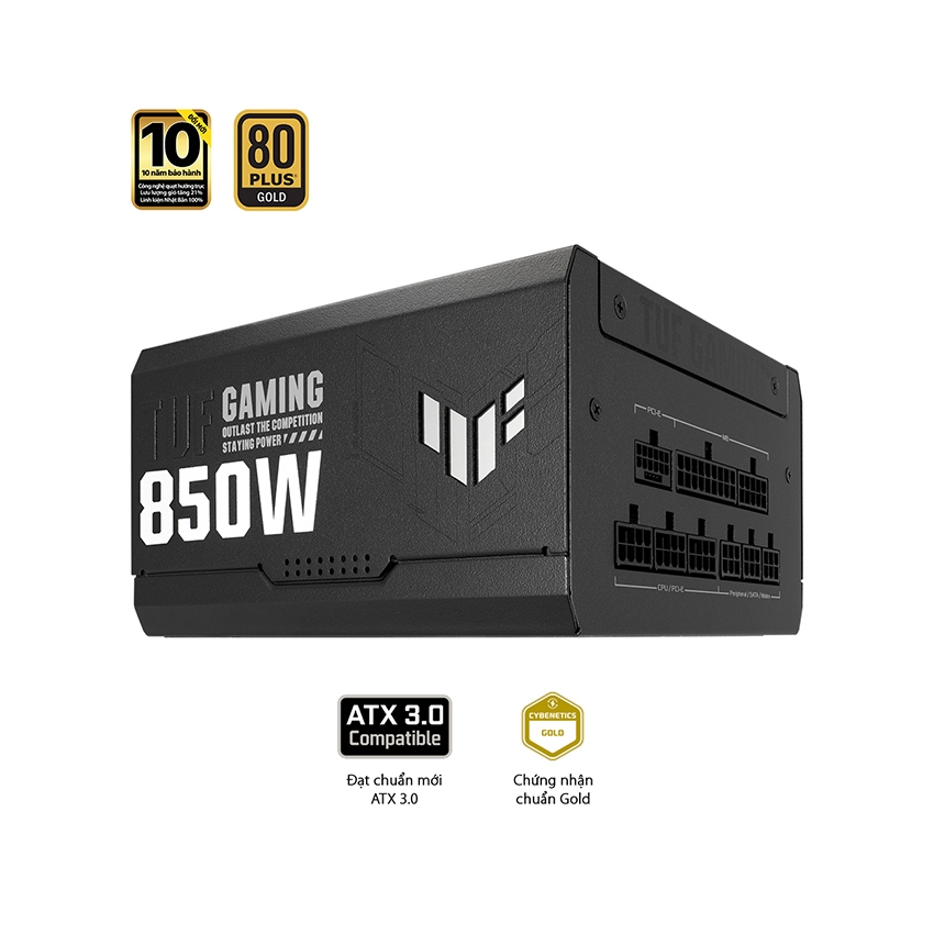 Nguồn Asus TUF Gaming 850W Gold ATX3.0 ( Pci Gen 5.0 /80 Plus Gold/Màu Đen/Full Modular)