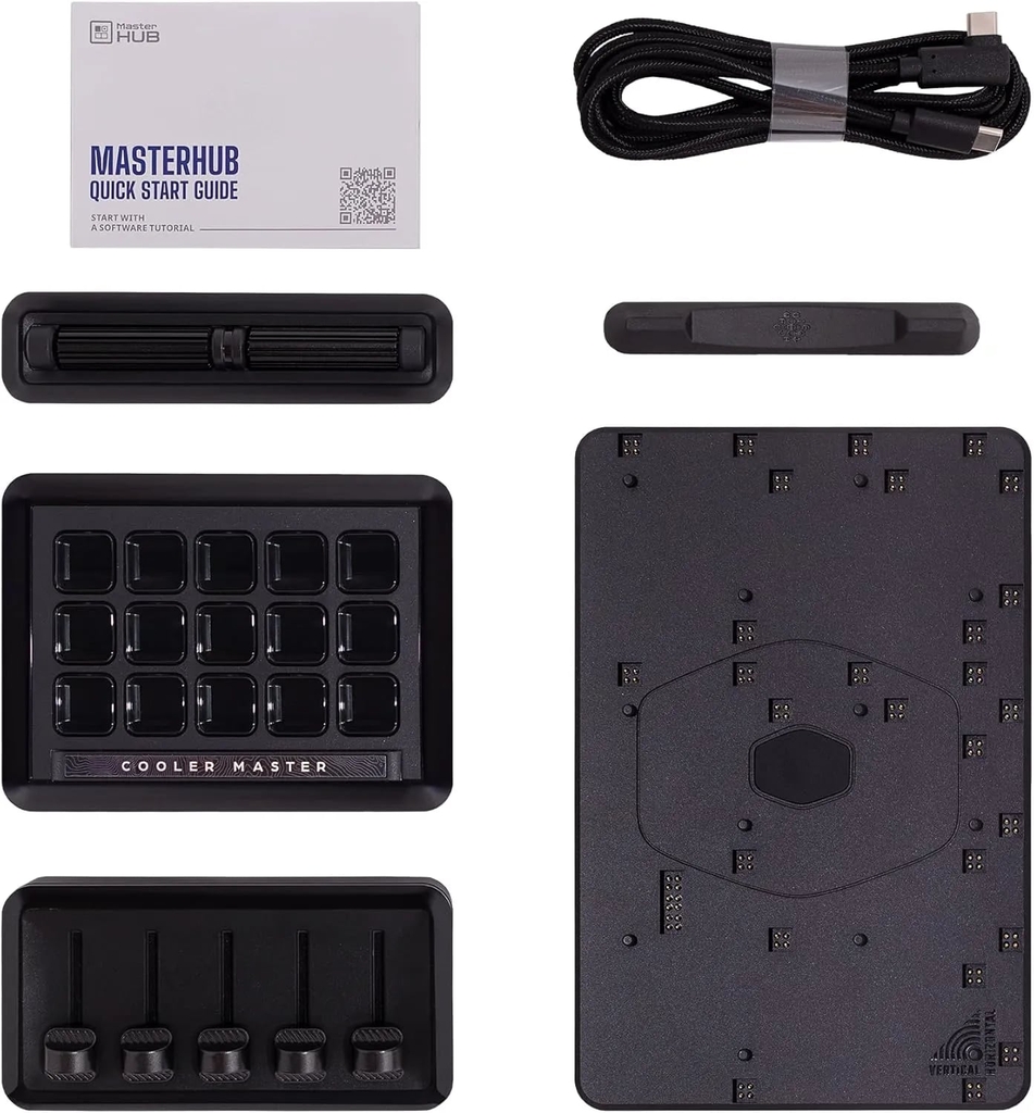 Bộ điều khiển Cooler Master MasterHUB Stream Kit (bộ điều khiển mô-đun, FreeForm 2.0, đen) - MHSK13AA00