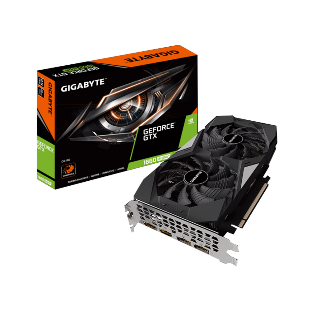 VGA GIGABYTE GeForce GTX 1660 SUPER D6 6G (GV-N166SD6-6GD)