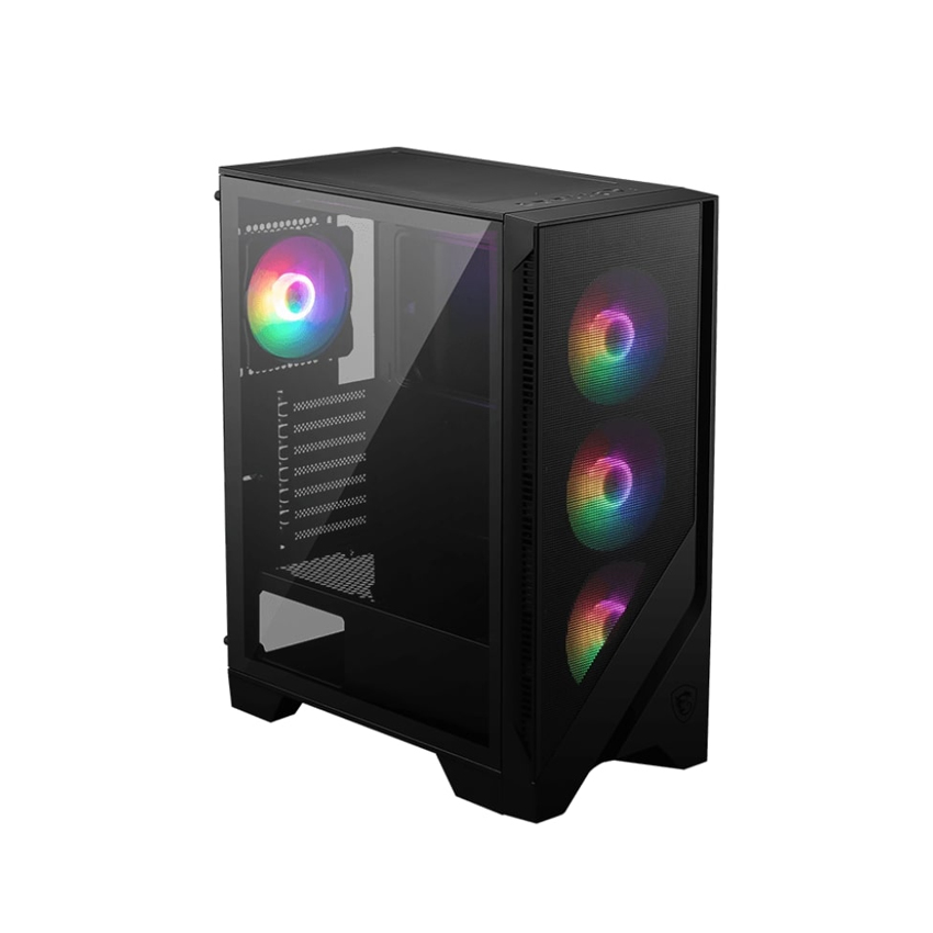 VỎ CASE MSI MAG FORGE 120A AIRFLOW (MID TOWER/MÀU ĐEN/KÈM 6 FAN ARGB)