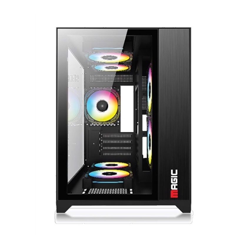 Vỏ Case MAGIC AQUA-M BLACK ULTRA (mATX/Mid Tower/Màu đen)