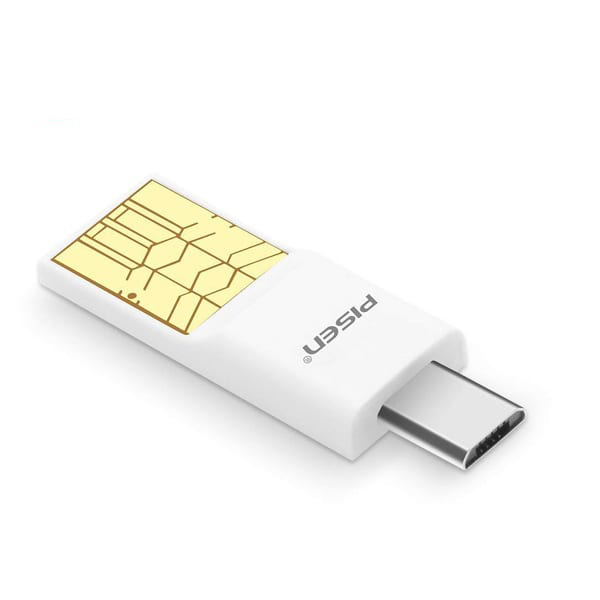 Đọc thẻ 2 trong 1 OTG Micro USB  TF PISEN TS-E102