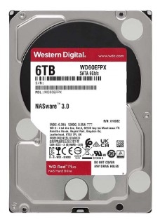 HDD WD Red Plus 6TB 3.5 inch SATA III 256MB Cache 5400RPM WD60EFPX