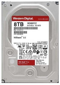 HDD WD Red Plus 8TB 3.5 inch SATA III 128MB Cache 5640RPM WD80EFZZ