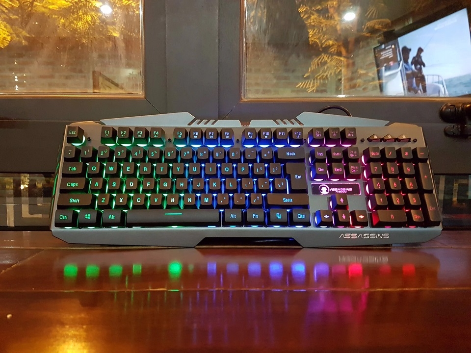 Bàn phím chuyên game Assassins AK8000 LED RGB