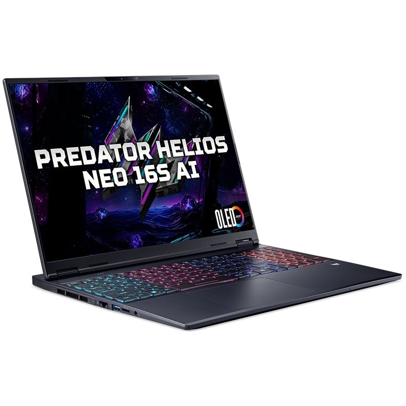Laptop Gaming Acer Predator Helios Neo 16S AI PHN16S-I51-98CX (Intel Core Ultra 9 386H, 2x8GB DDR5, 512GB, 16 Inch 2K+ 165Hz, OLED, Win 11, VGA RTX 5060 8GB DDR7, Đen) - NH.U3USV.006