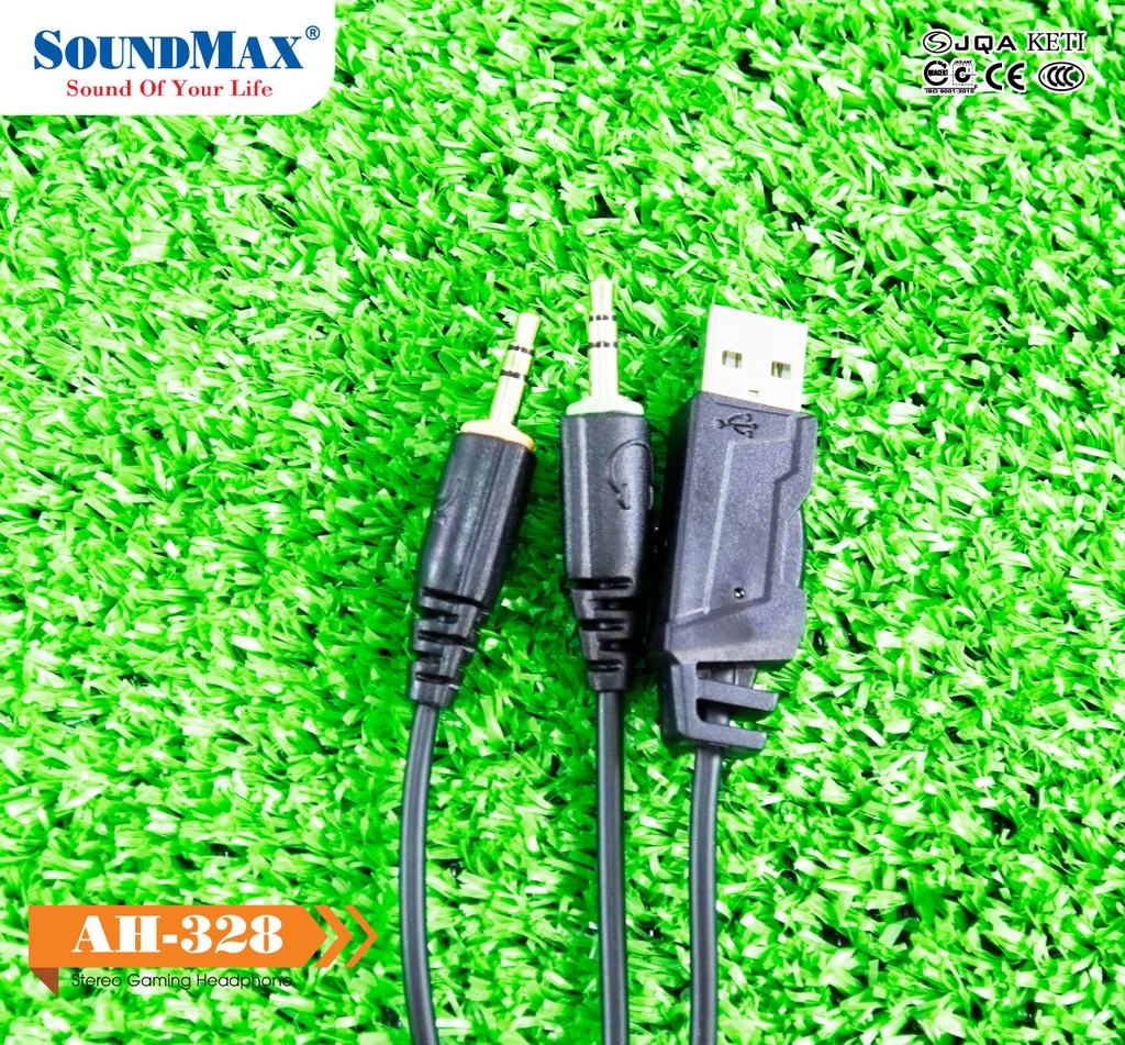 Tai nghe chơi game SoundMax AH-328 (Driver 50mm, 3.5mm x2)