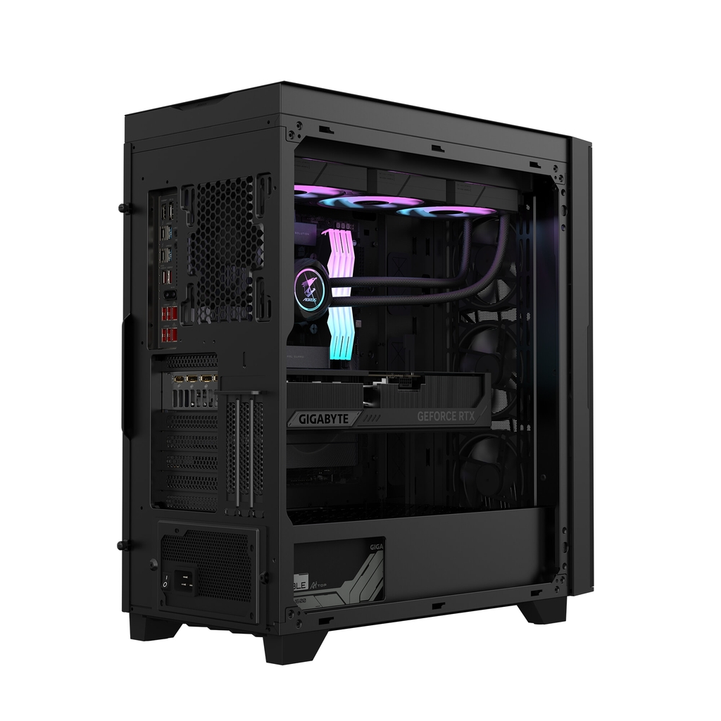 PC GIGABYTE AI TOP 100 Z890 AT1I9N9-0005 (Intel Core Ultra 9 285K, 128GB DDR5, 320GB SSD AI, 2TB SSD, RTX 5090 32GB, đen)
