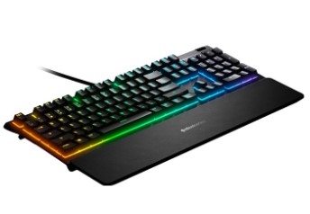 BÀN PHÍM STEELSERIES APEX 3 RGB WATER RESISTANT WHISPER-QUIET SWITCHES GAMING BLACK (64795)