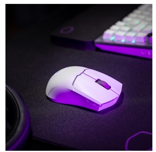 Chuột Máy Tính Cooler Master MM712-WWOH1 Hybrid Wireless Mouse White Matte (Màu Trắng Mờ)
