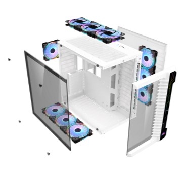 Vỏ máy tính MIK LV07 WHITE không FAN