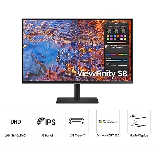 Màn hình Samsung ViewFinity S8 LS32B800PXEXXV 32 inch 4k IPS 60Hz