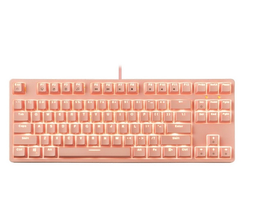 Bàn phím cơ E-DRA EK387L Pink/White