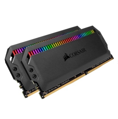 Bộ nhớ trong Corsair DDR4, 3200MHz 16GB 2x8GB DIMM, XMP 2.0, DOMINATOR PLATINUM RGB Black/White Heatspreader, RGB LED, 1.35V
