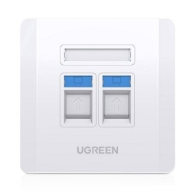 Mặt Wall Plate 1 - 2 - 4 cổng mạng âm tường Ugreen 80180 cao cấp