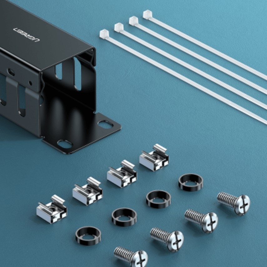 Ugreen 70424 24 cổng bộ kẹp dây cho Patch Panel RJ45 Management Rack ...