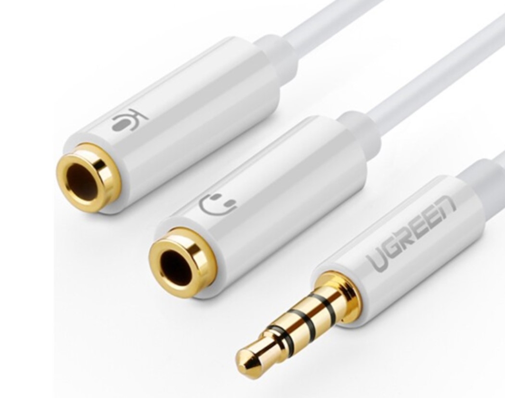 Dây chuyển âm thanh 3.5mm dương sang Jack Mic + Loa âm AV141