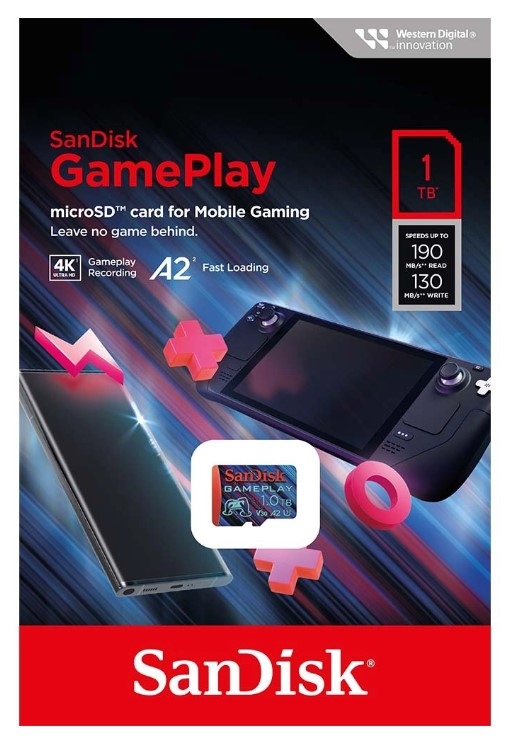 Thẻ Nhớ MicroSDXC SanDisk GamePlay 1TB for Mobile Gaming 190MB/s
