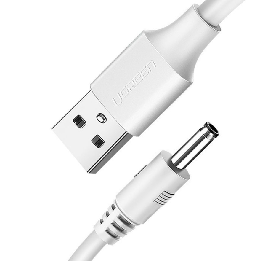 Dây chuyển nguồn UGREEN US277 – Chuyển USB 2.0 sang DC 3.5mm, dây dẫn thuần đồng chất lượng cao