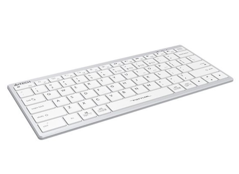 Bàn phím không dây Bluetooth Slim A4 Tech FBX51C màu Trắng