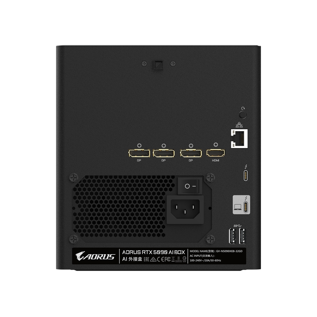 eGPU Gigabyte AORUS RTX 5090 AI BOX (32GB GDDR7, Thunderbolt 5, WATERFORCE) - GV-N5090IXEB-32GD