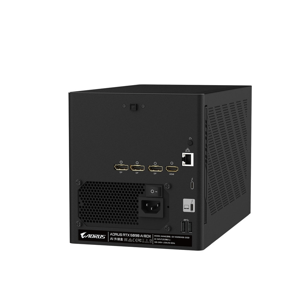 eGPU Gigabyte AORUS RTX 5090 AI BOX (32GB GDDR7, Thunderbolt 5, WATERFORCE) - GV-N5090IXEB-32GD