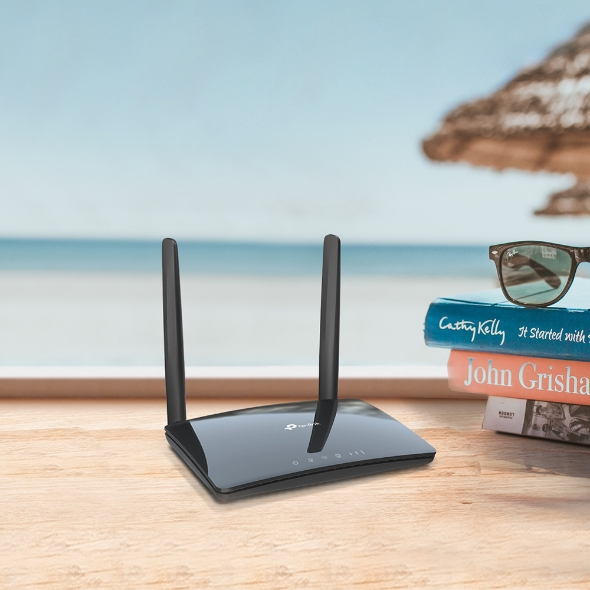 Router 4G Wi-Fi TP-Link Archer MR402 (4G LTE, AC1200, băng tần kép, Nano SIM, 4 cổng LAN/WAN)
