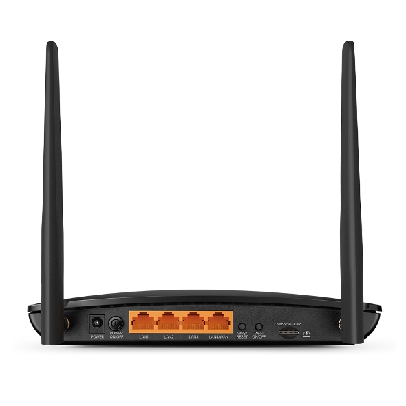 Router 4G Wi-Fi TP-Link Archer MR600 (4G+ Cat6, AC1200, băng tần kép, Nano SIM, 4 cổng Gigabit)