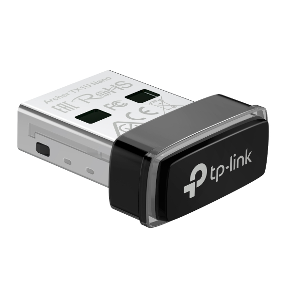USB Wi-Fi Nano TP-Link Archer TX1U Nano (Wi-Fi 6, AX300, 2.4GHz, USB 2.0)