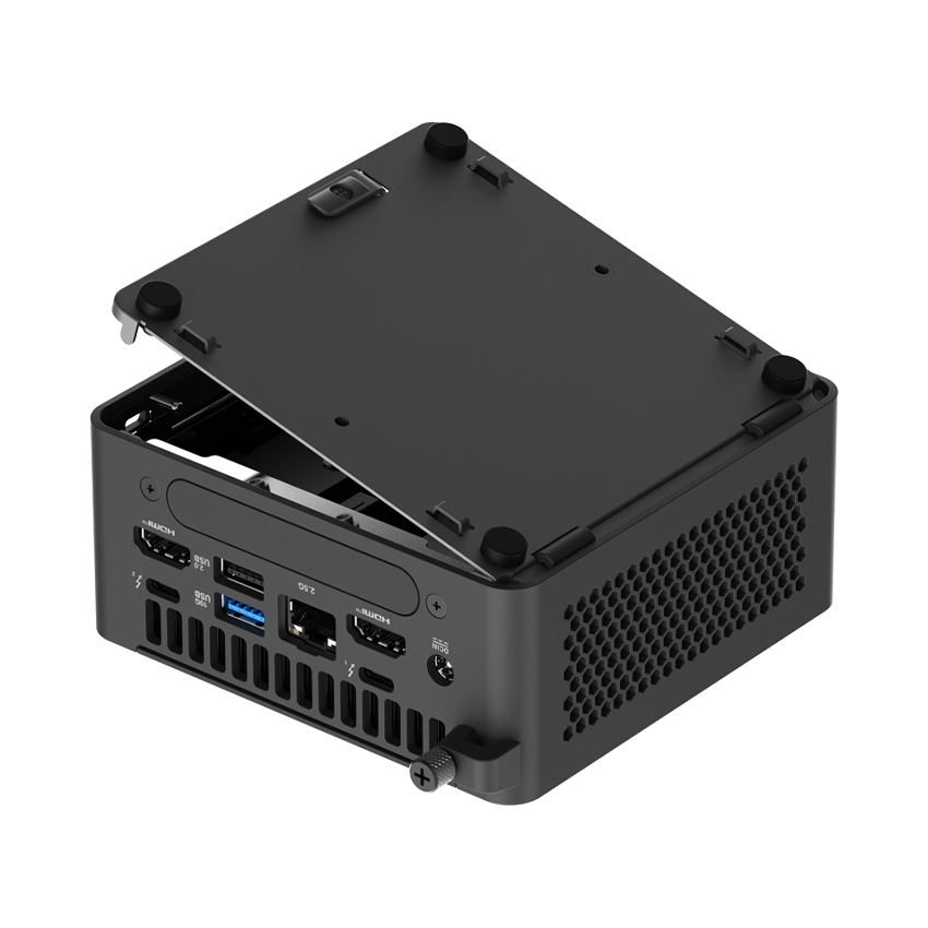 Bộ Mini PC Asus NUC 15 PRO Tall RNUC15CRHU500000I (Intel Core Ultra 5 225H | Intel Arc GPU | 2xDDR5-6400 | 2xNVMe,SATA | 2x HDMI 2.1 | 2x Thunderbolt | VESA MOUNT | Black)