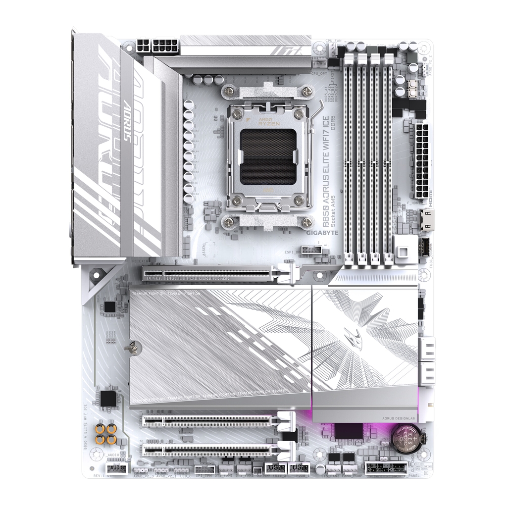 Mainboard Gigabyte B850 AORUS ELITE WIFI7 ICE (AMD B850, AM5, DDR5, Wi-Fi 7, ATX)