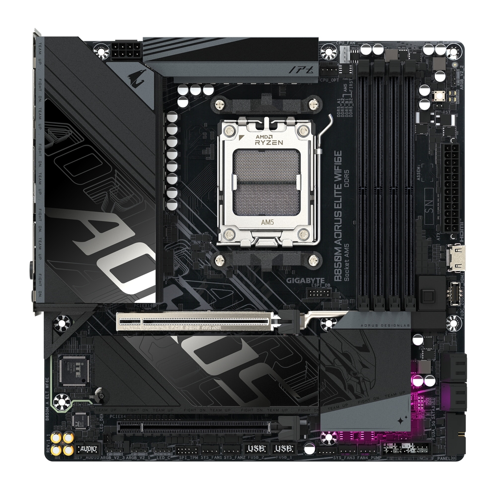 Mainboard Gigabyte B850M AORUS ELITE WIFI6E (AMD B850, AM5, DDR5, Micro ATX, Wi-Fi 6E)
