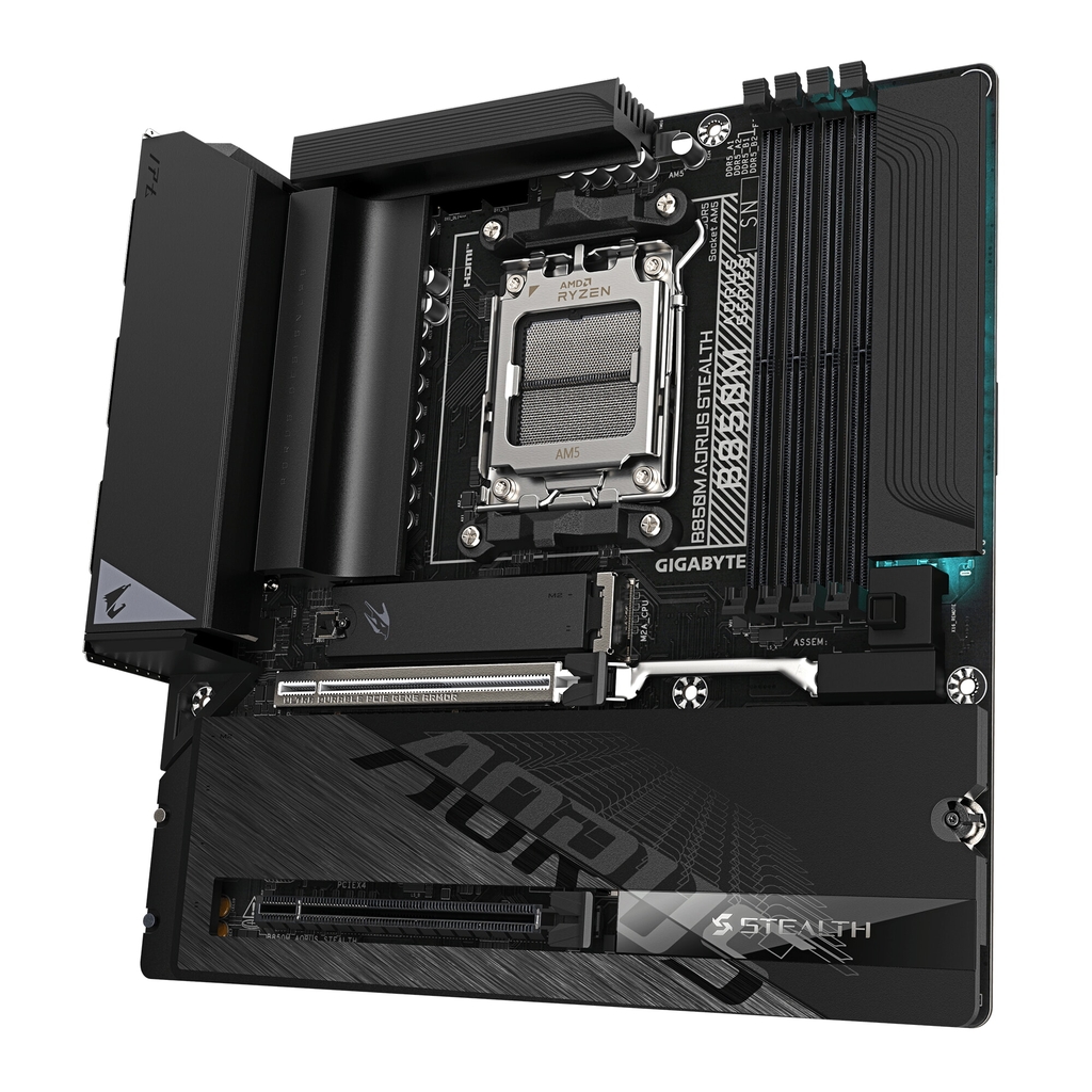 Mainboard Gigabyte B850M AORUS STEALTH (AMD B850, AM5, DDR5, Wi-Fi 7, Micro ATX)