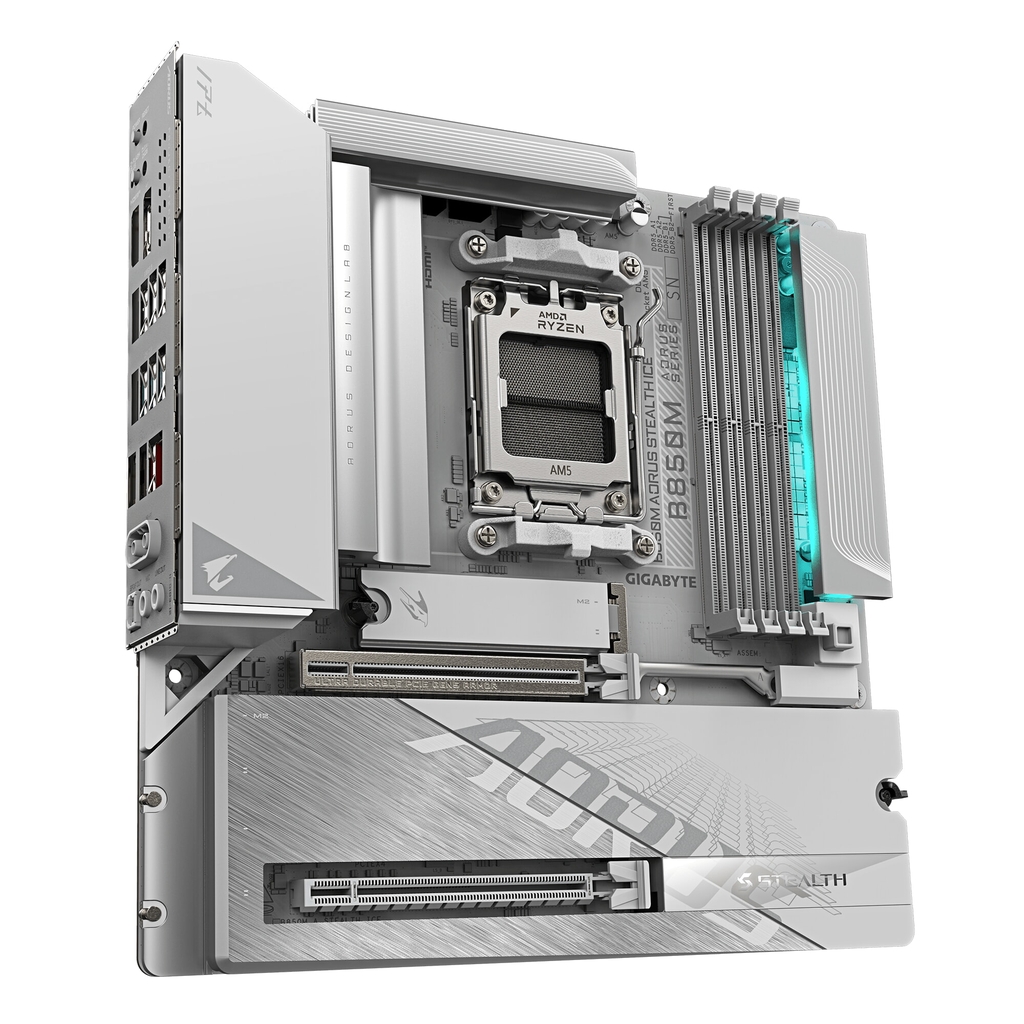 Mainboard Gigabyte B850 AORUS STEALTH ICE (AMD B850, AM5, DDR5, ATX, Wi-Fi 7)