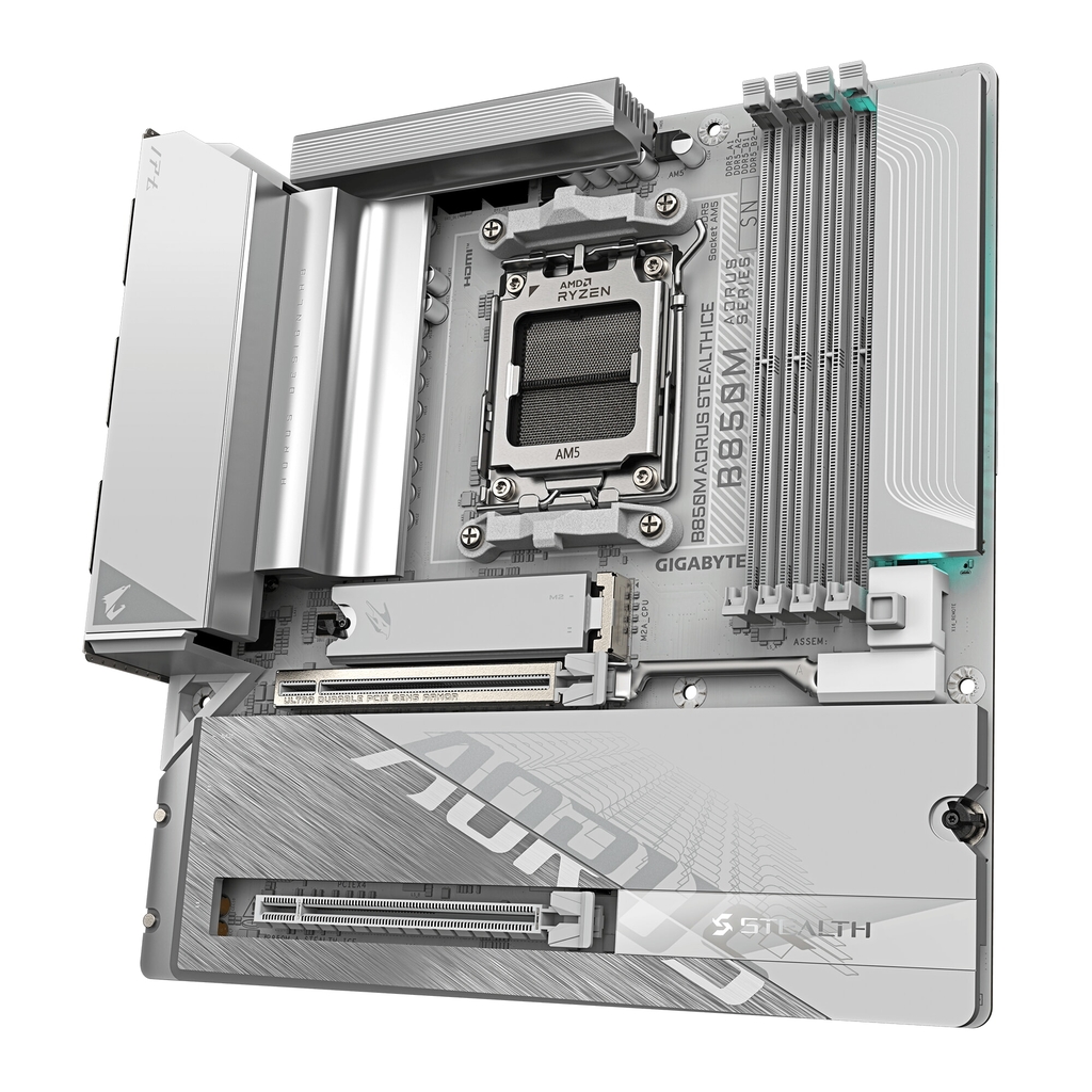 Mainboard Gigabyte B850 AORUS STEALTH ICE (AMD B850, AM5, DDR5, ATX, Wi-Fi 7)