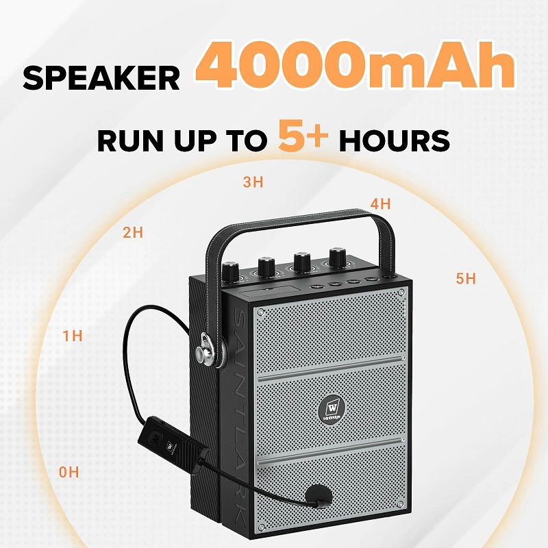 Loa kéo WinBridge S97 (60W, UHF Wireless, 2 micro không dây, Bluetooth, USB, TF Card, AUX)