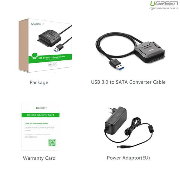 Cáp USB 3.0 to SATA HDD, SSD 3.5