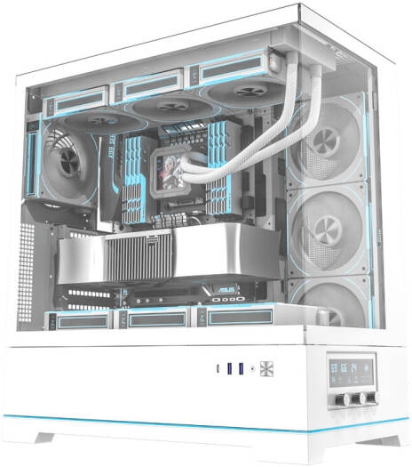 Vỏ case DarkFlash DY451 Pro White