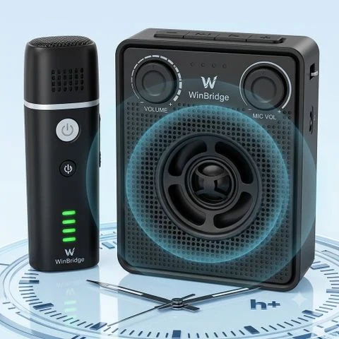 Loa trợ giảng không dây WinBridge B006 (15W, Bluetooth, Microphone cài áo)