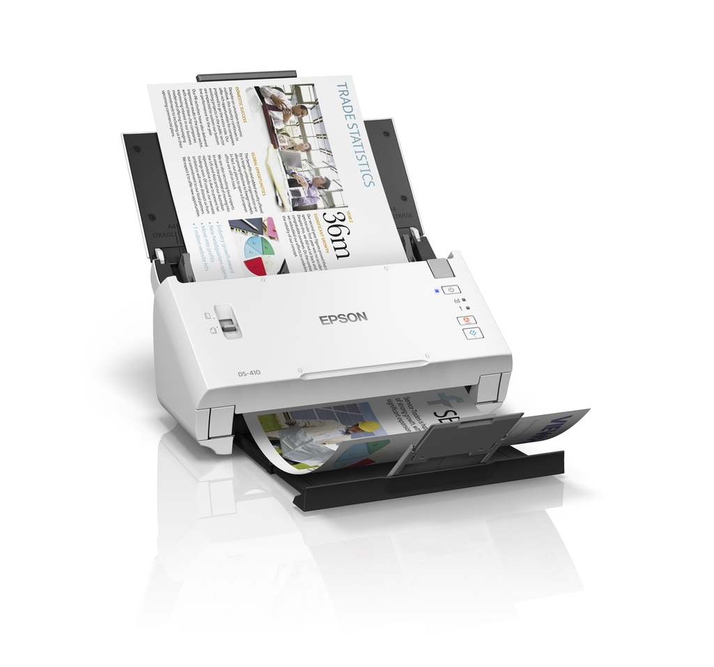 Máy quét Epson DS-410 (26ppm/52ipm, ADF 50 tờ, Duplex 1 lượt, 600dpi, USB 2.0)