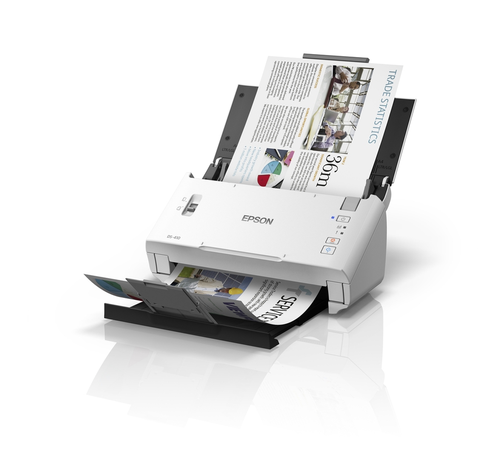 Máy quét Epson DS-410 (26ppm/52ipm, ADF 50 tờ, Duplex 1 lượt, 600dpi, USB 2.0)
